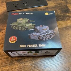 Mini Panzer Tank 1:64 RC MS BRRRRT Soviet Captured WW2 Style Gray Toy